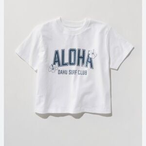 Hello Franki Aloha Crop T-Shirt for girls White size medium like new cropped
